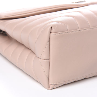 Saint Laurent Calfskin Y Quilted Monogram Medium Loulou Chain Satchel Rose Antic 8 of 11