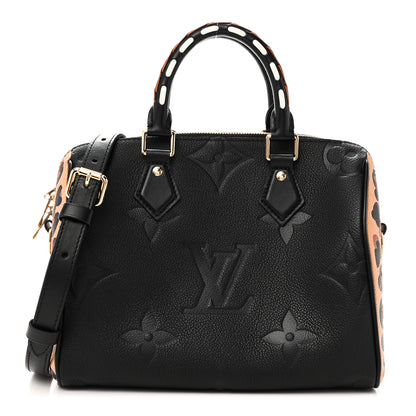 Louis Vuitton Empreinte Monogram Giant Wild At Heart Speedy Bandouliere 25 Black 1 of 10