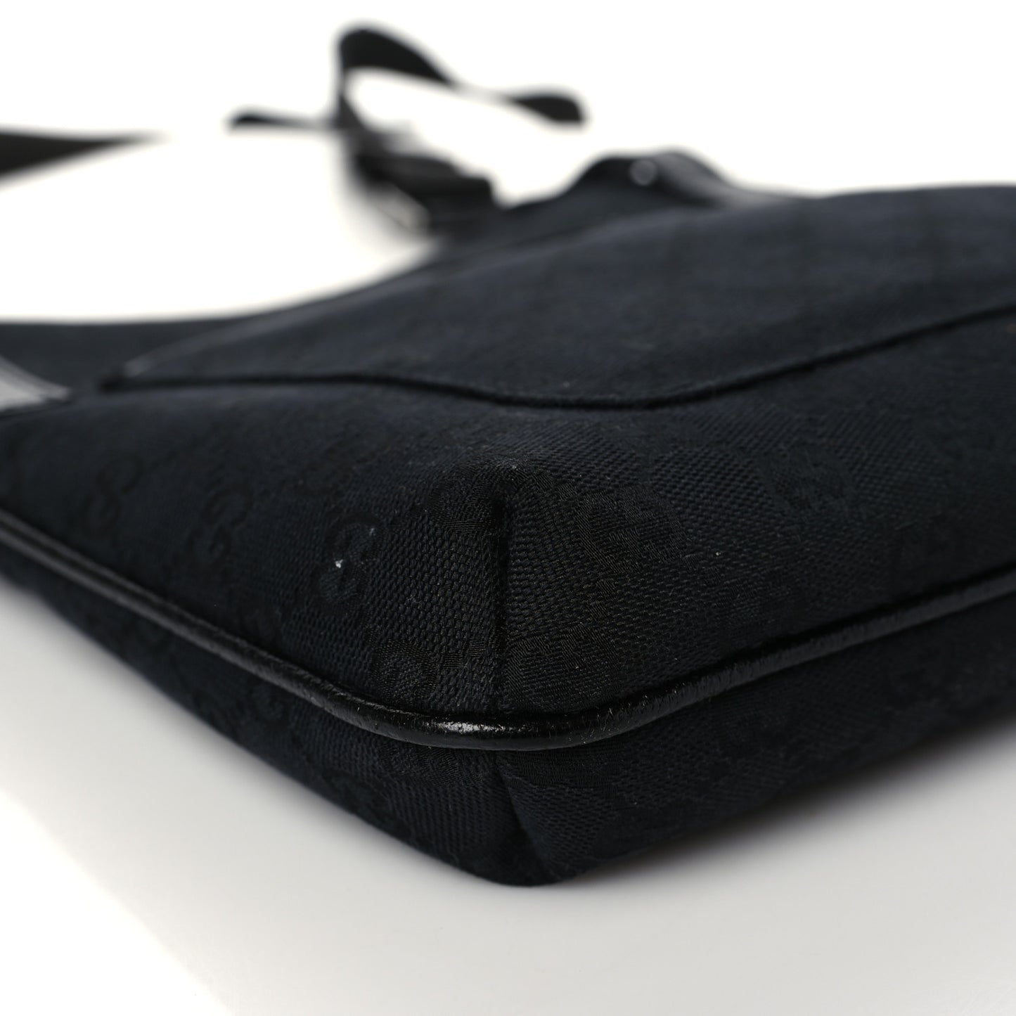 Monogram Flat Messenger Bag Black