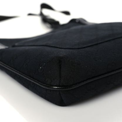 Gucci Monogram Flat Messenger Bag Black 9 of 11