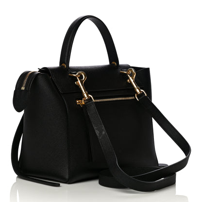 Celine Grained Calfskin Micro Belt Bag Black 3 of 13
