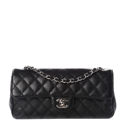Chanel Caviar Quilted East West Flap Black 1 of 9