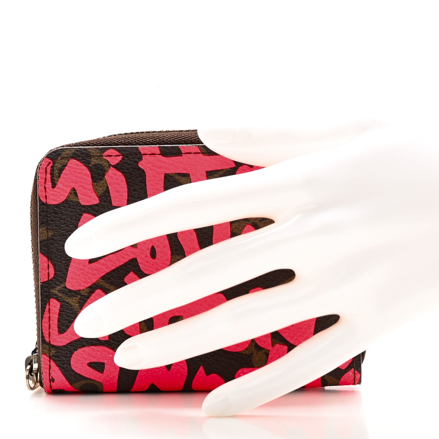 Louis Vuitton Monogram Graffiti Zippy Coin Purse Fuchsia 2 of 8
