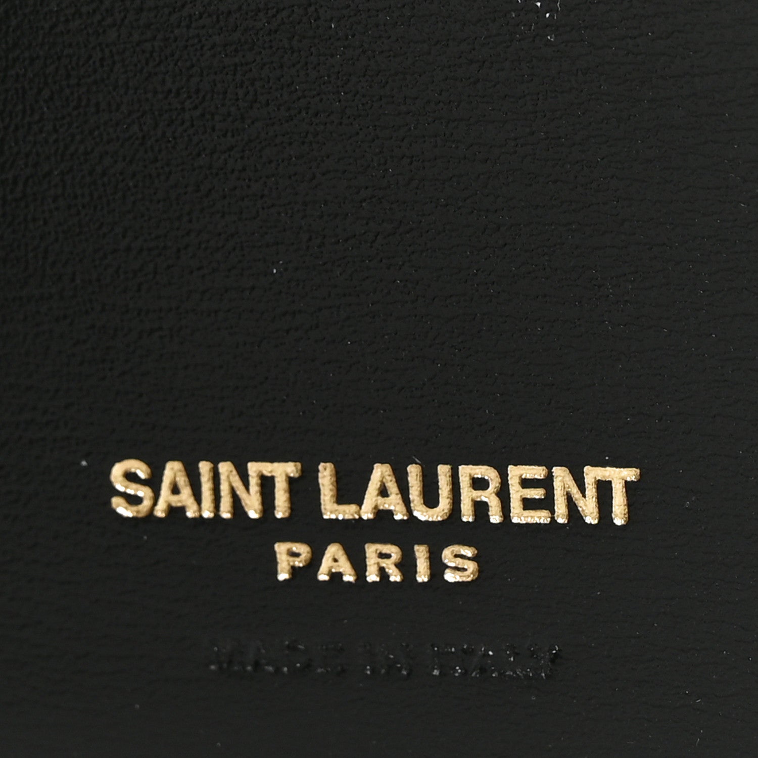 Saint Laurent Shiny Calfskin Tiny Cassandre Bill Clip Wallet Black 6 of 6