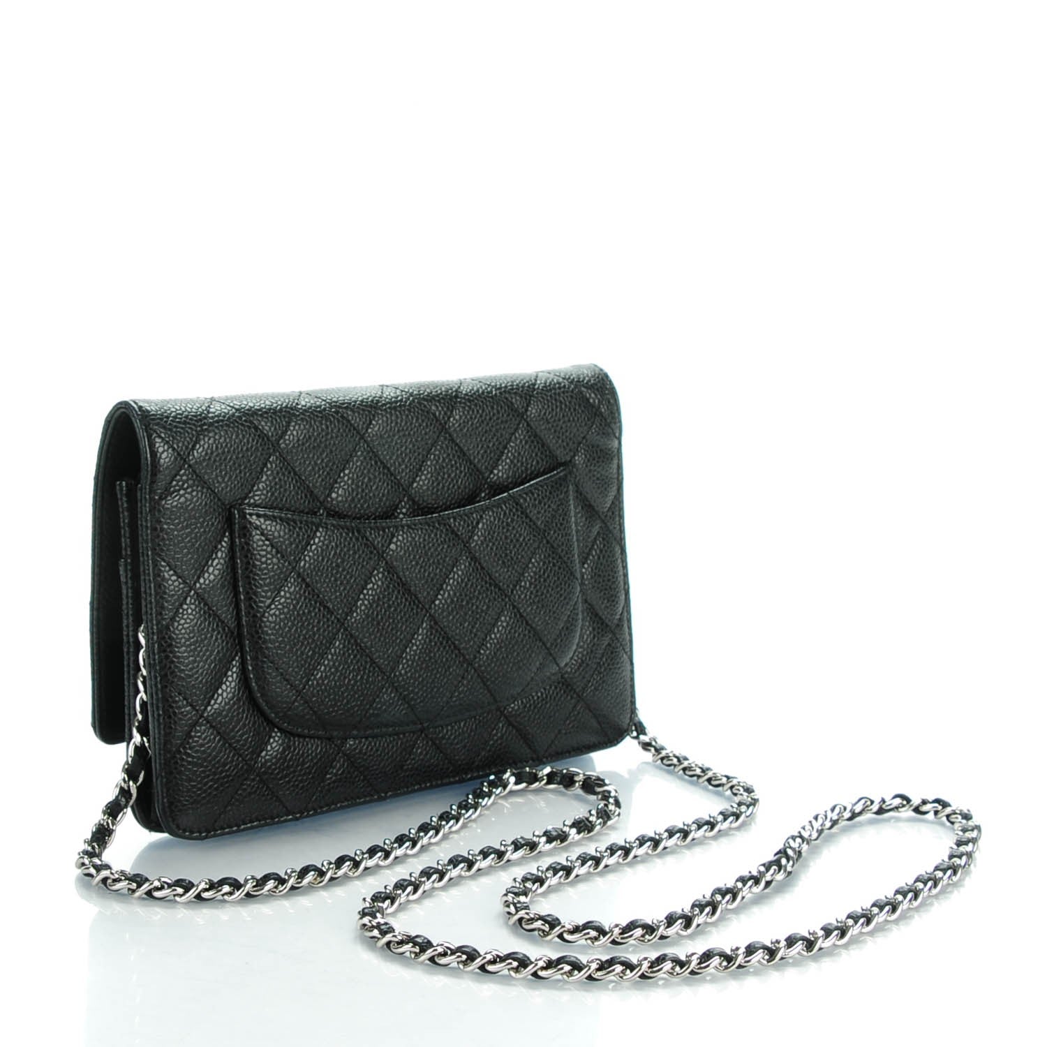 Chanel Caviar Quilted Wallet On Chain WOC Black 3 of 8