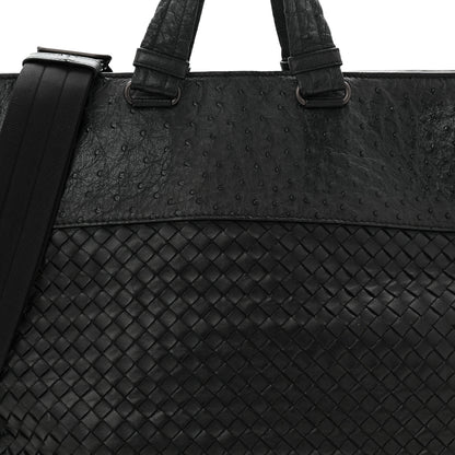 Bottega Veneta Ostrich Nappa Intrecciato Tote Black 8 of 11