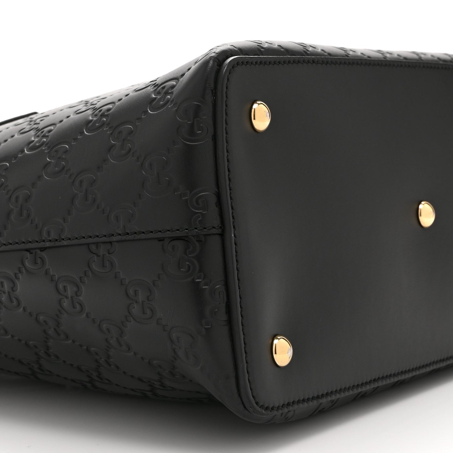 Guccissima Linea A Foldover Tote Black
