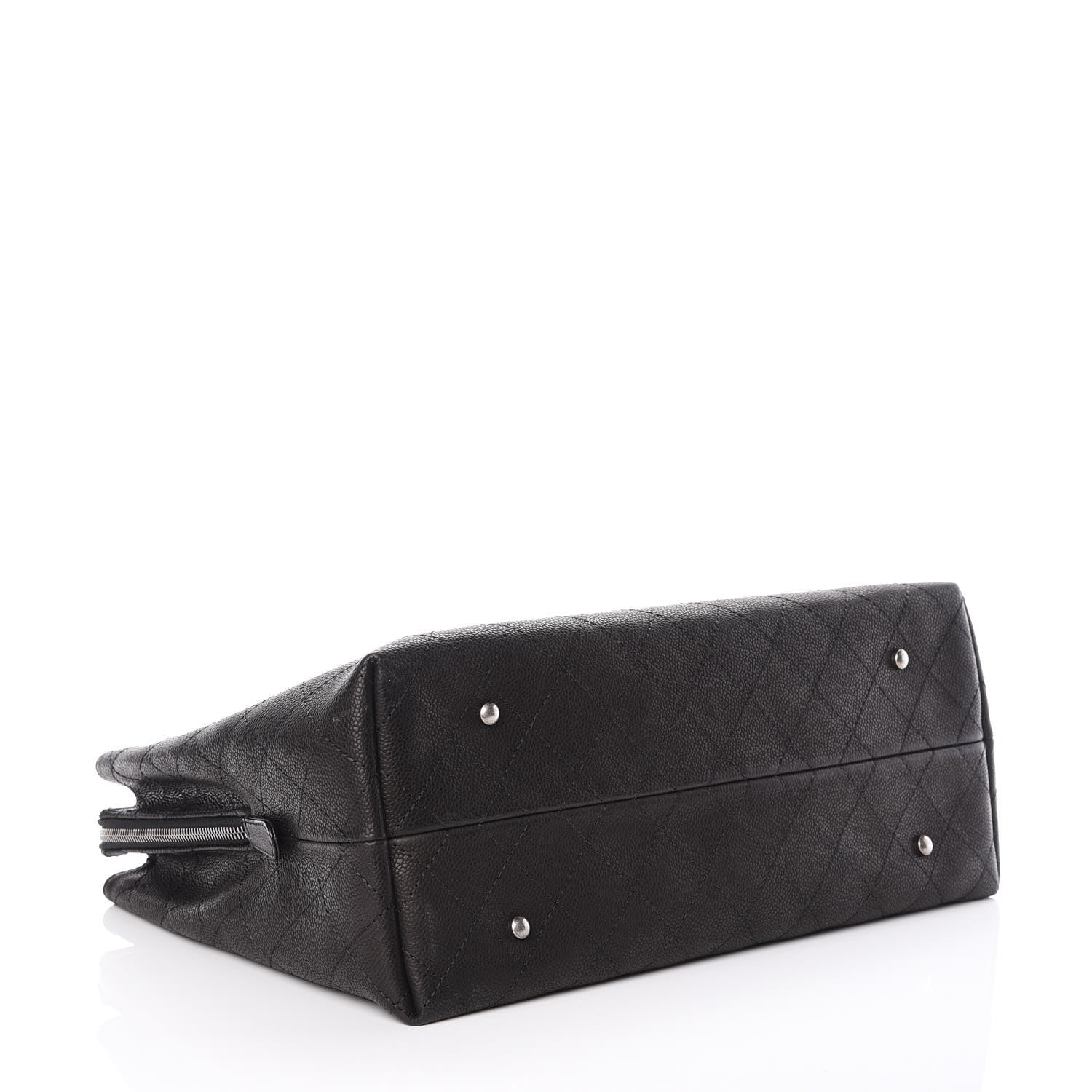Chanel Grained Vegetal Calfskin Urban Shopping Tote Black 5 of 10
