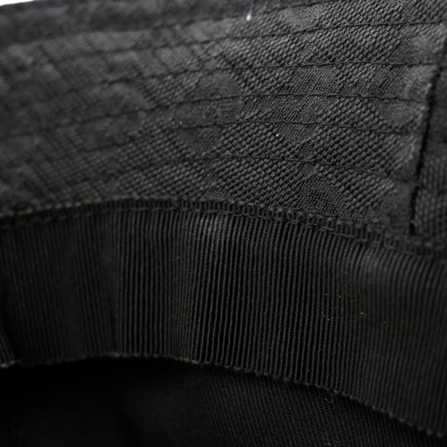 GG Monogram Bucket Hat M Black
