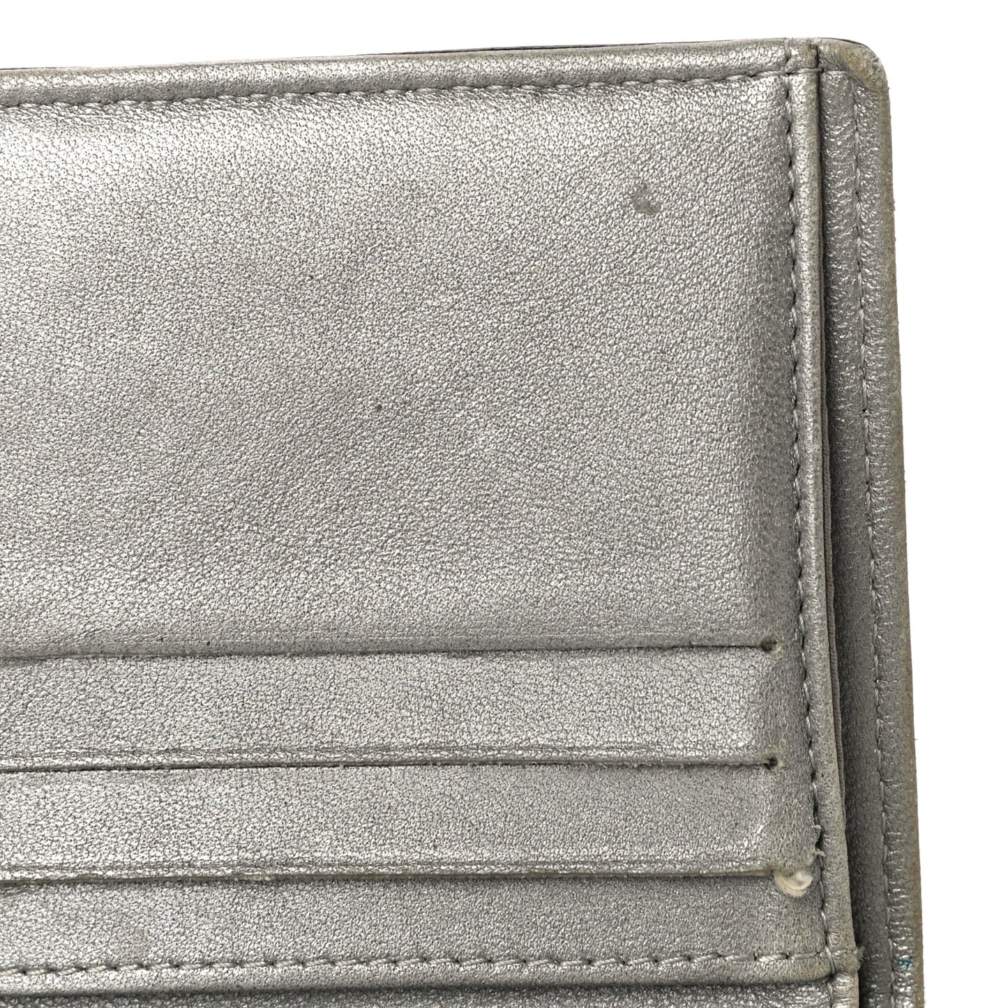 Lambskin Embossed Camellia French Wallet Black