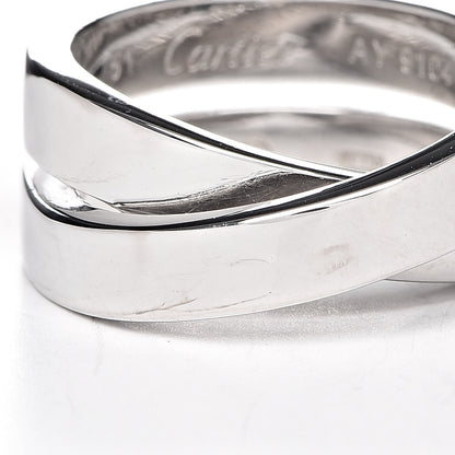 Cartier 18K White Gold 9mm Paris Nouvelle Vague Ring 51 5.75 7 of 7
