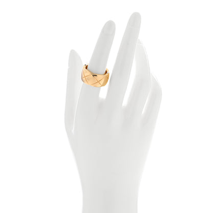 Chanel 18K Yellow Gold Large Coco Crush Ring 55 7.25 2 of 4