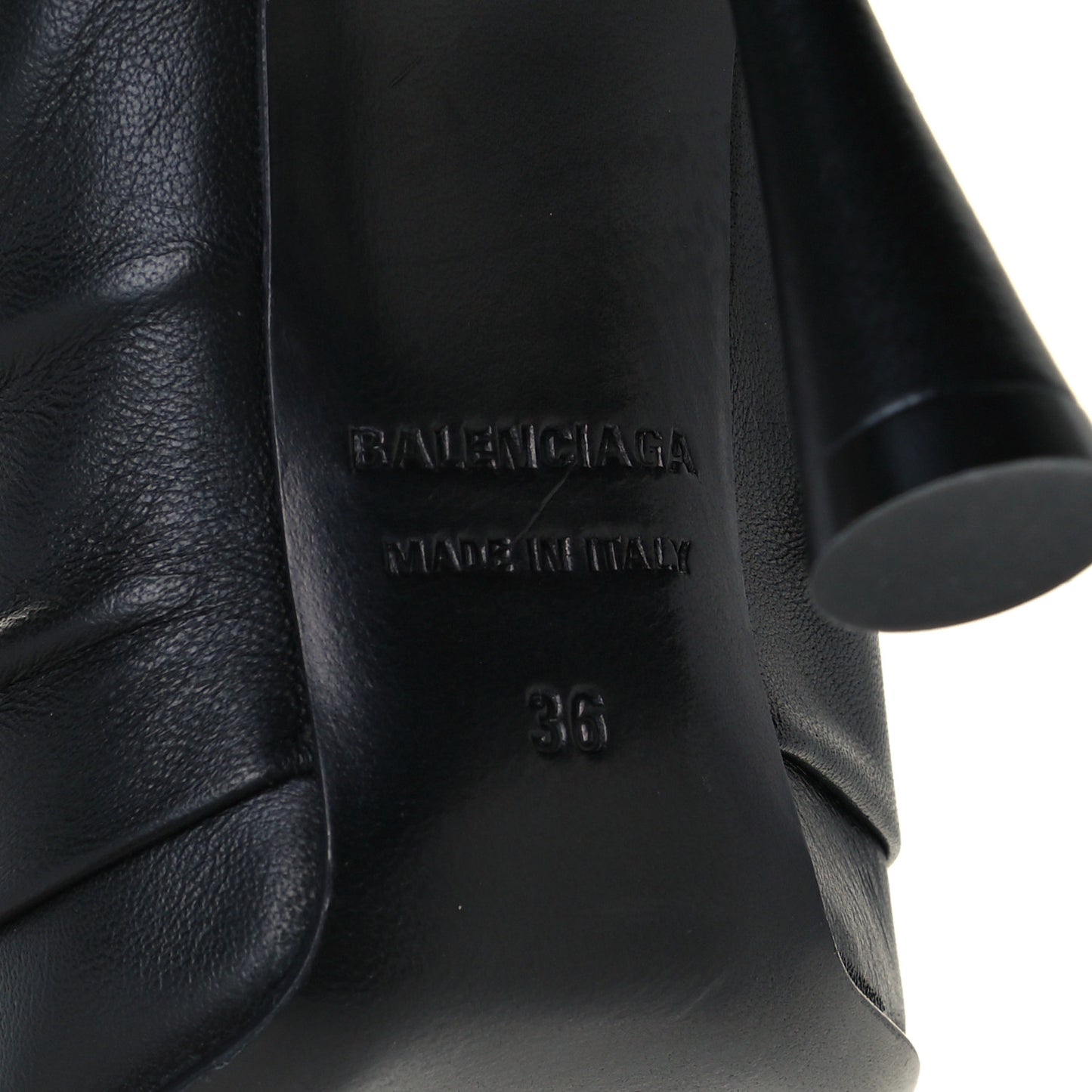 Smooth Nappa Drapy 110mm Pumps 36 Black