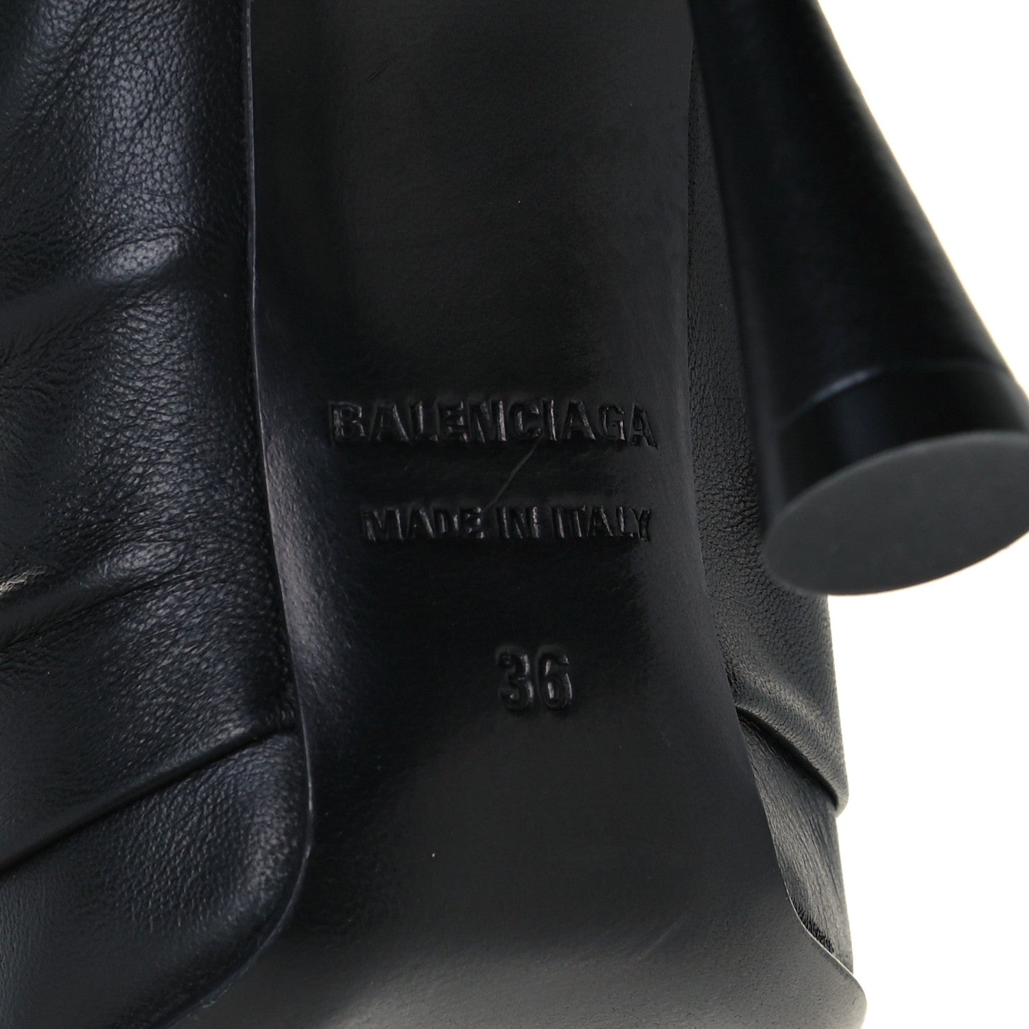 Balenciaga Smooth Nappa Drapy 110mm Pumps 36 Black 8 of 11