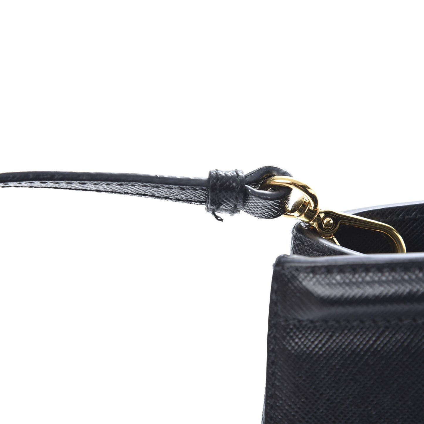 Saffiano Lux Small Parabole Tote Black