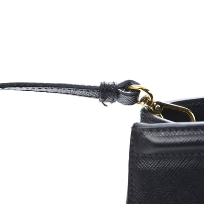 Prada Saffiano Lux Small Parabole Tote Black 12 of 12