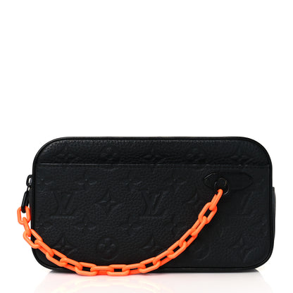 Louis Vuitton Taurillon Monogram Uniformes Solar Ray Soft Pochette Volga Belt Bag Black 1 of 9