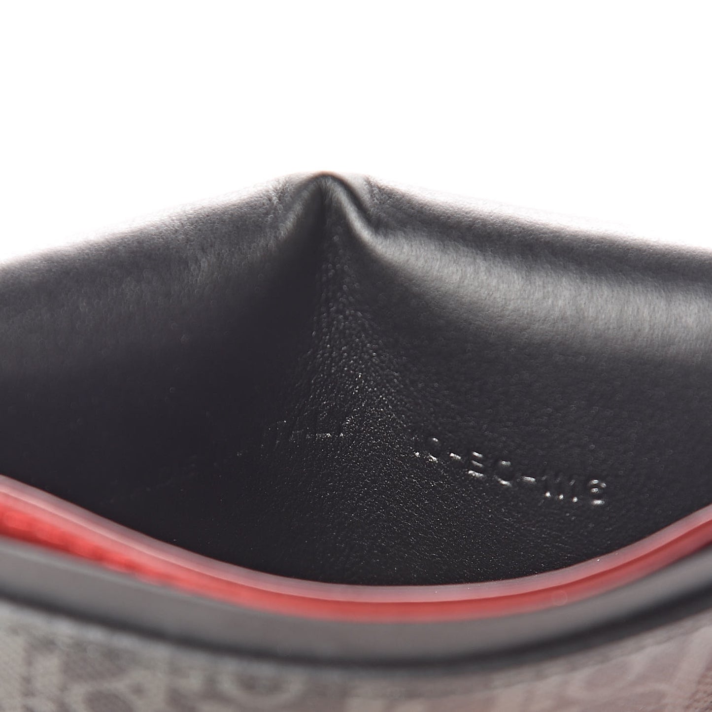 HOMME Monogram Coated Canvas Card Holder Grise