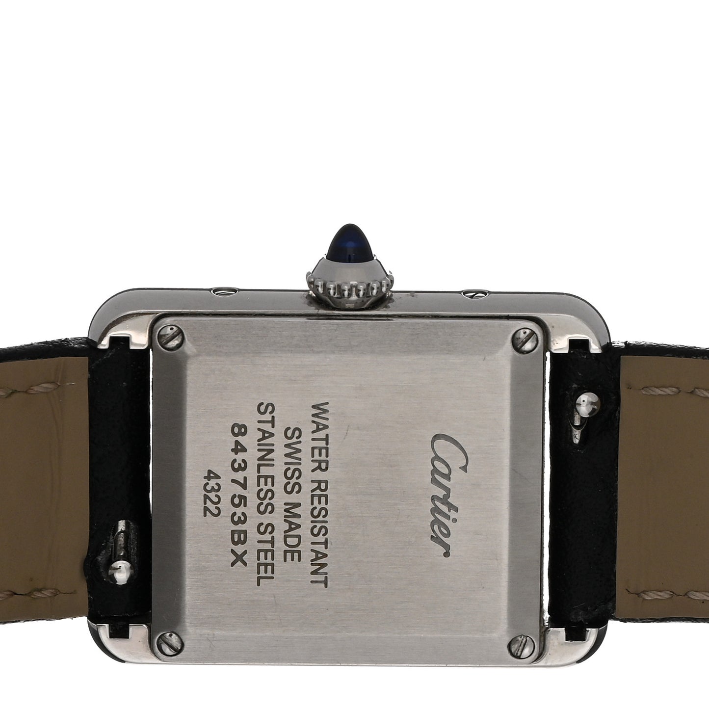 Stainless Steel Calfskin 22mm Must de Cartier Tank Quartz Watch