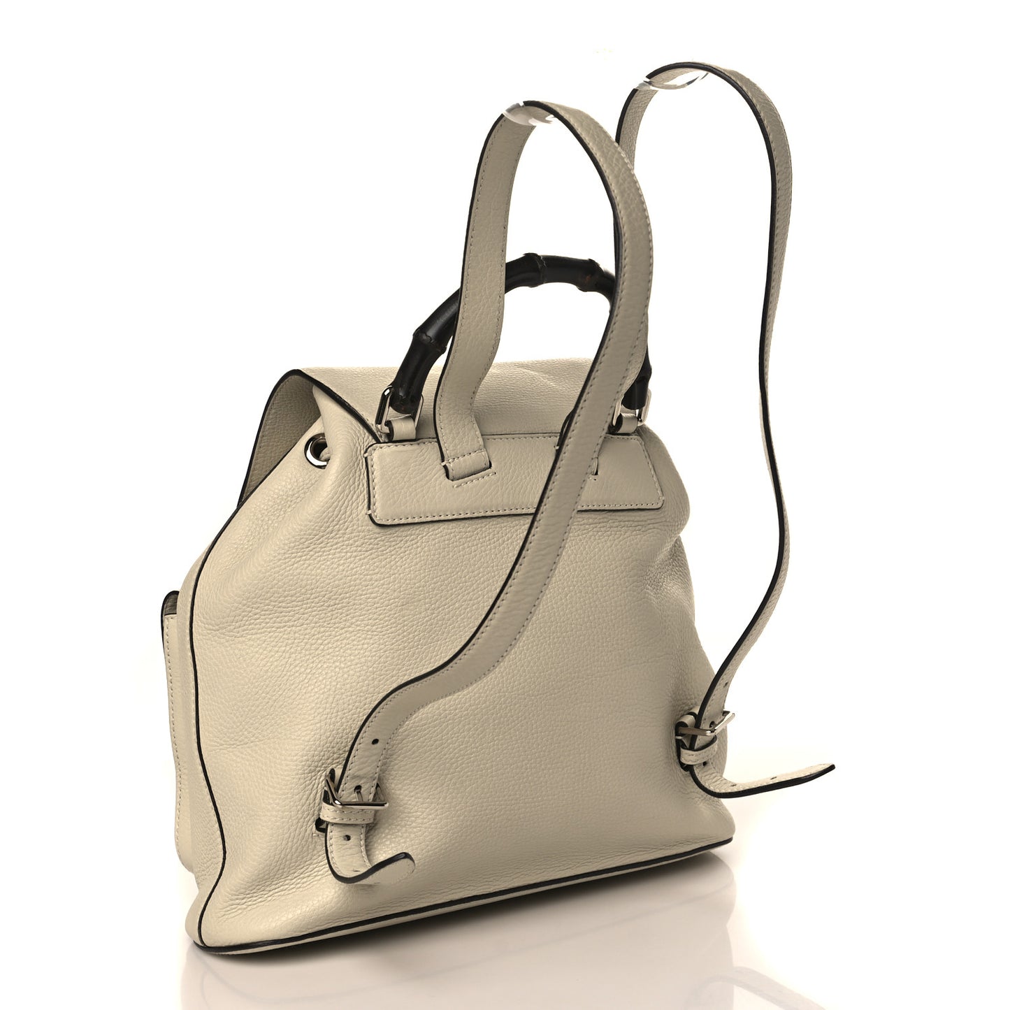 Cellarius Calfskin Medium Bamboo Backpack Mystic White