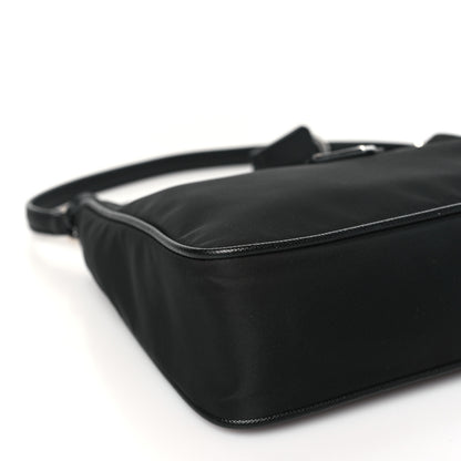 Prada Tessuto Nylon Saffiano Mini Re-Edition 2005 Bag Black 9 of 11