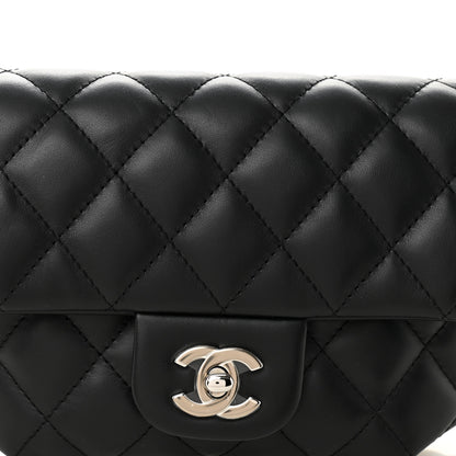 Chanel Calfskin Quilted CC Uniform Flap Belt Bag Black 8 of 10
