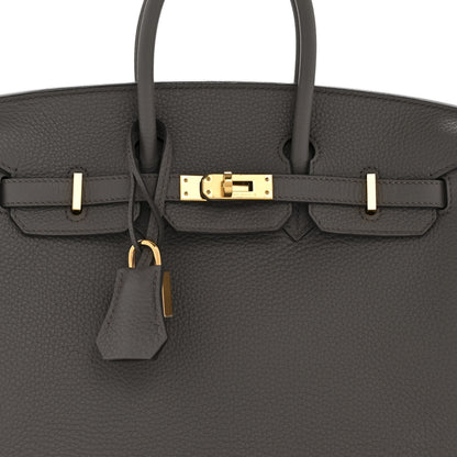 Hermes Togo Birkin 25 Etain 8 of 13