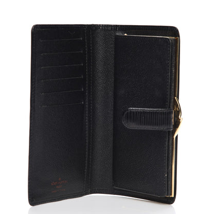 Louis Vuitton Epi Viennois Continental French Purse Wallet Black 5 of 9