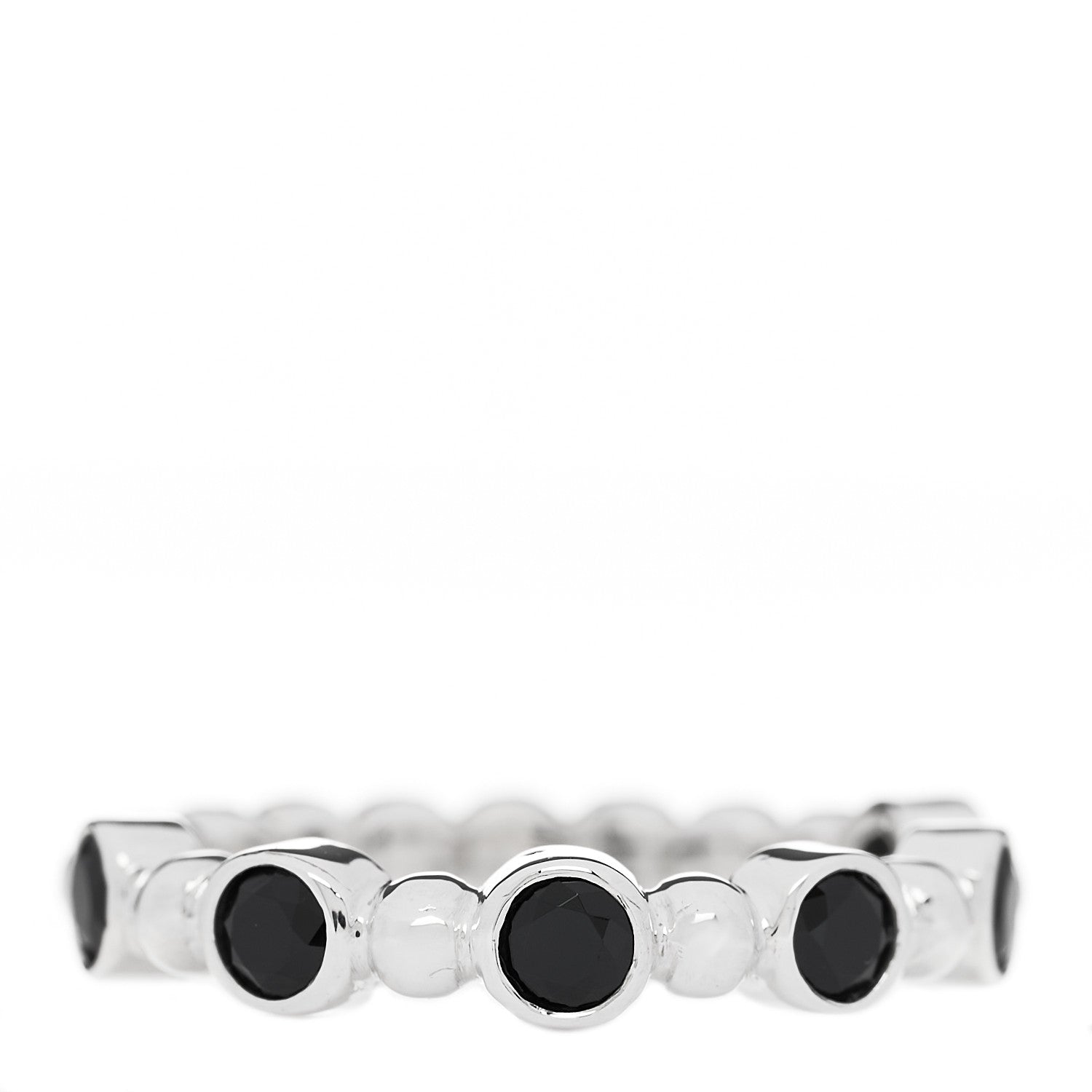 Tiffany Sterling Silver Black Spinel Ziegfeld Ring 52 6 1 of 5