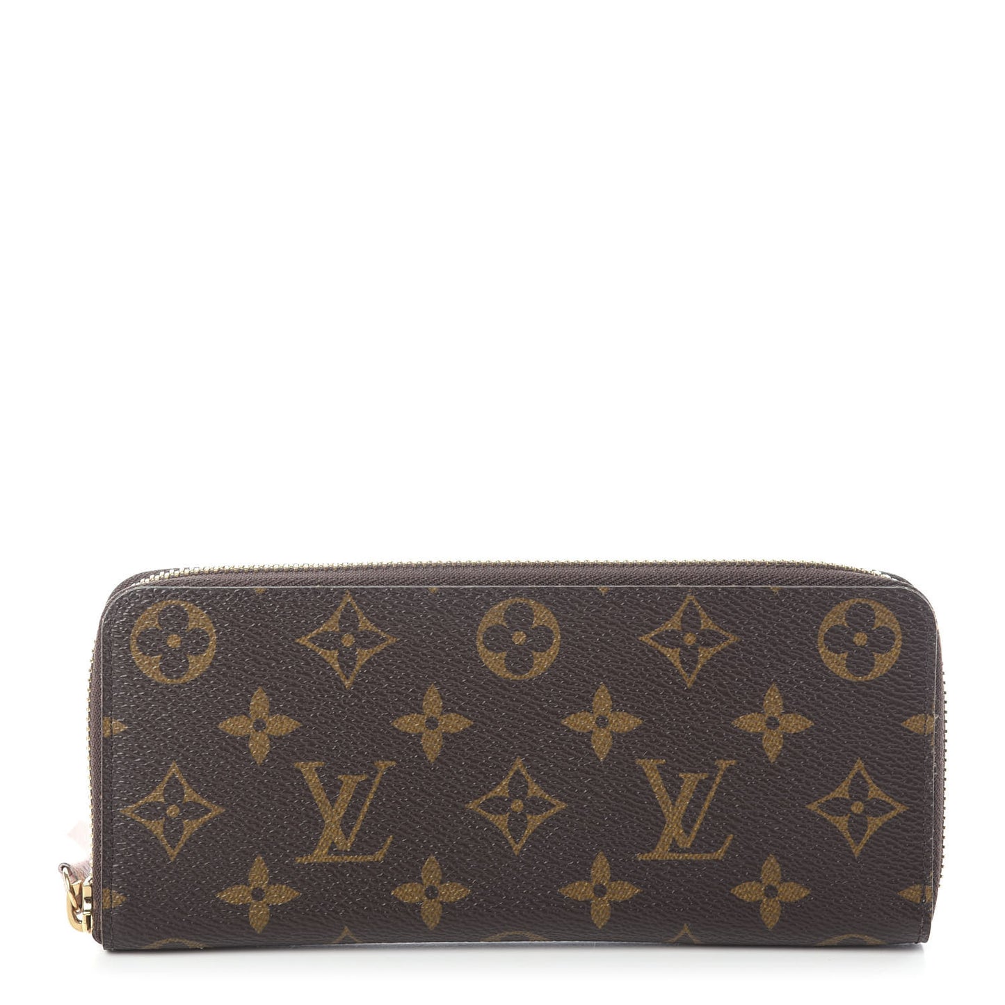 Monogram Clemence Wallet Rose Ballerine