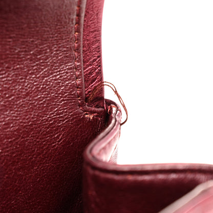Chanel Metallic Aged Calfskin Quilted 2.55 Reissue 227 Flap Dark Red 12 of 12
