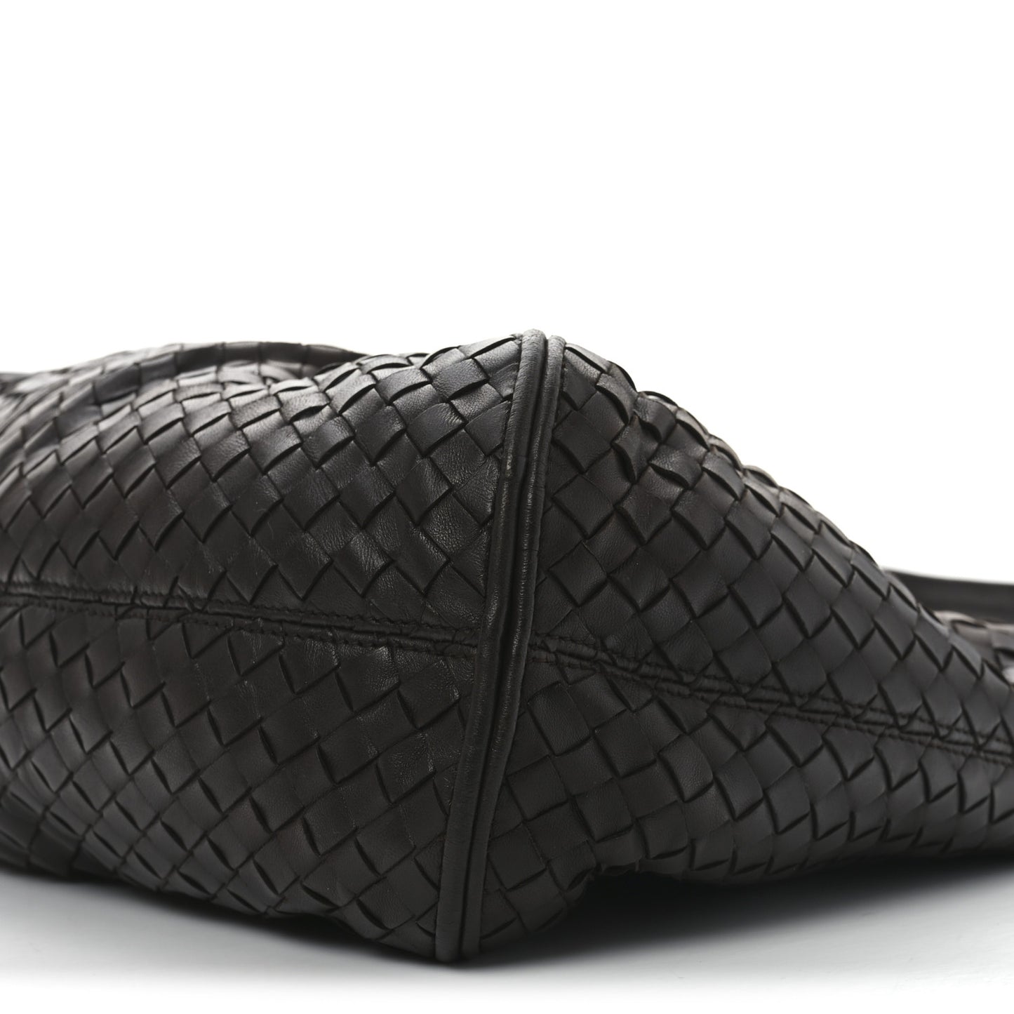 Nappa Intrecciato Ball Hobo Ebano