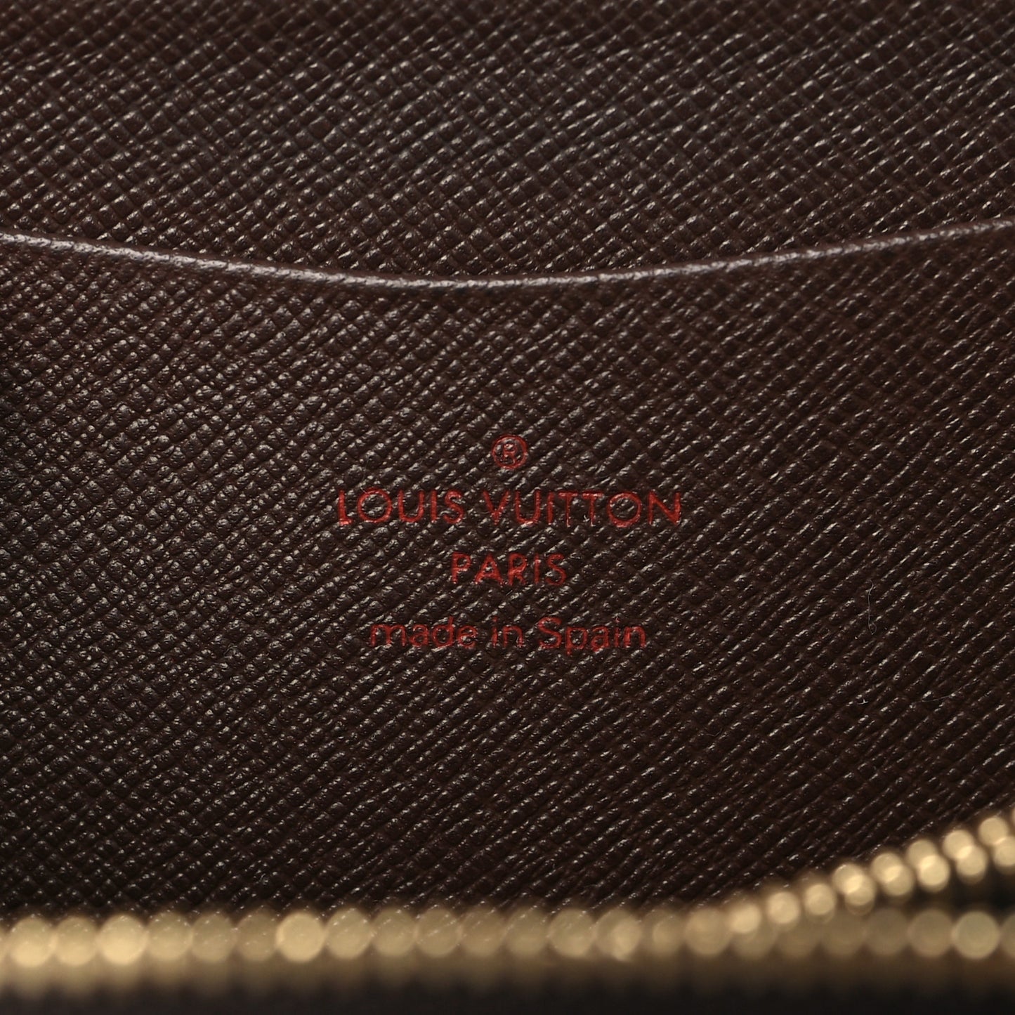 Damier Ebene Porte-Monnaie Zippe Zippy Wallet