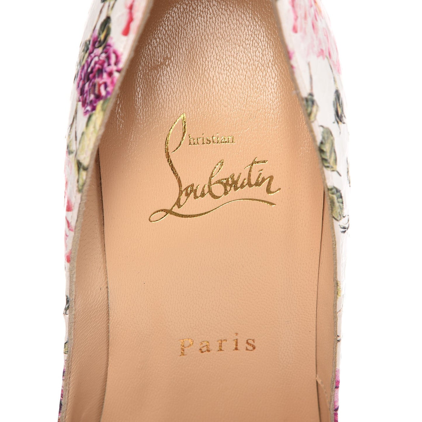 Watersnake Fiori Fetish Peep 150 Pumps 38.5 Latte Pompadour