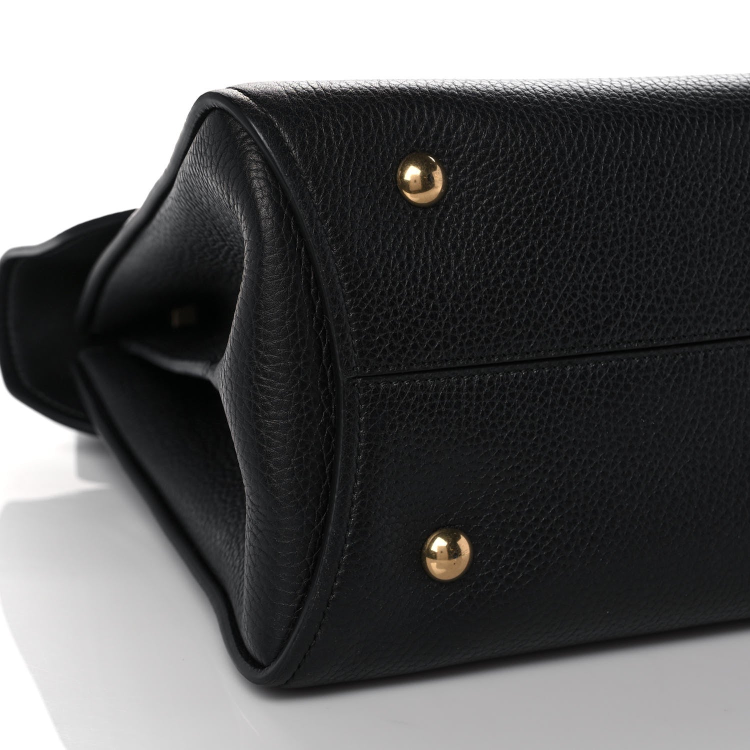 Salvatore Ferragamo Grain Calfskin Gancini Flap Bag Black 7 of 12