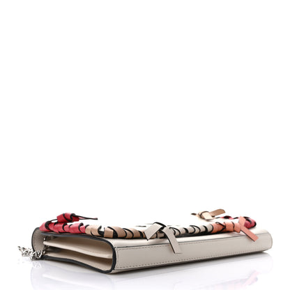 Fendi Vitello Liberty F is Fendi Whipstitch Bow Wallet On Chain Camelia Multicolor 4 of 8