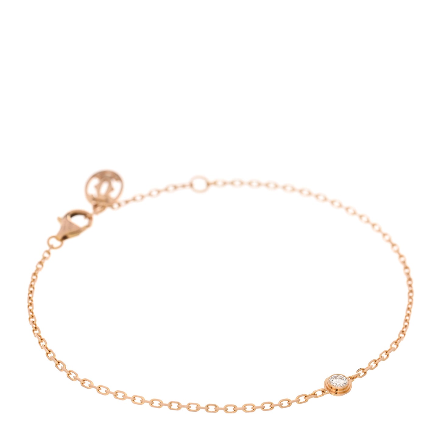 18K Pink Gold Diamond SM D'Amour Bracelet