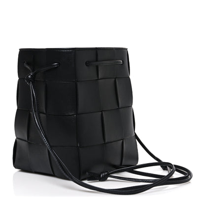 Bottega Veneta Nappa Maxi Intrecciato Cassette Bucket Bag Black 2 of 8