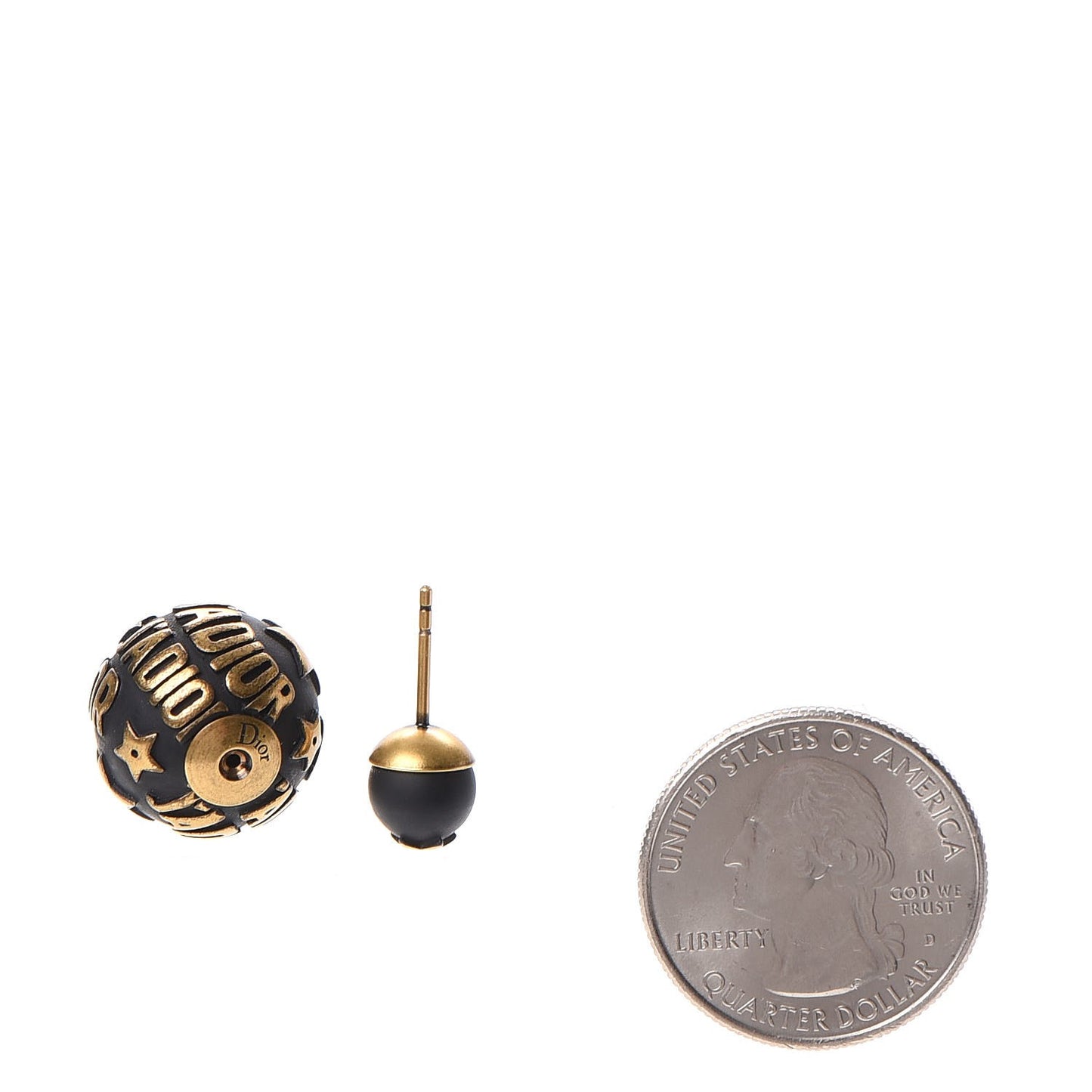 Metal J'Adior Mise En Dior Tribal Earrings Black