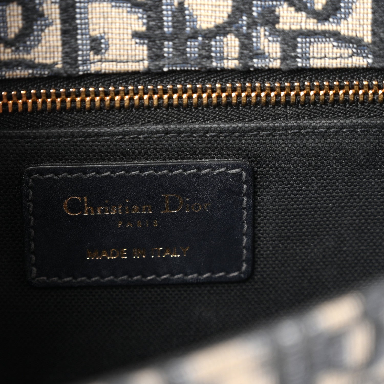 Christian Dior Oblique 30 Montaigne Flap Bag Blue 6 of 10