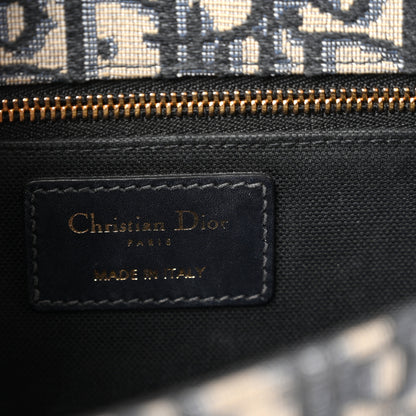 Christian Dior Oblique 30 Montaigne Flap Bag Blue 6 of 10