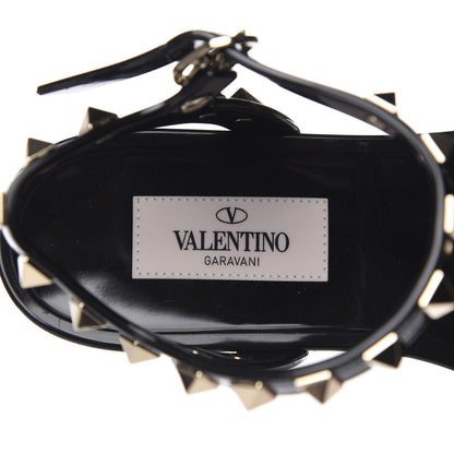 Valentino Garavani PVC Jelly Rockstud Caged Sandals 35 Black 7 of 7