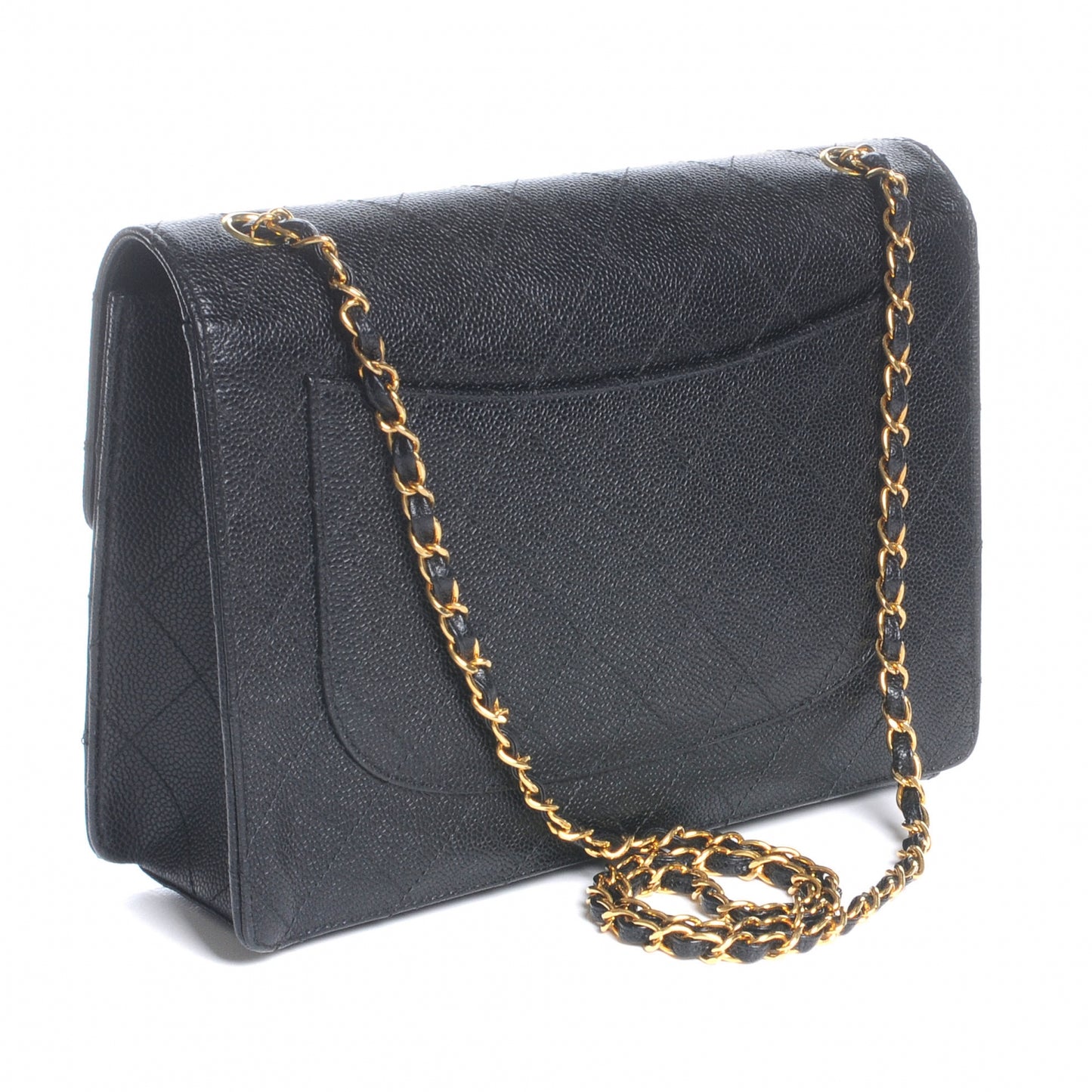 Caviar Jumbo Flap Black