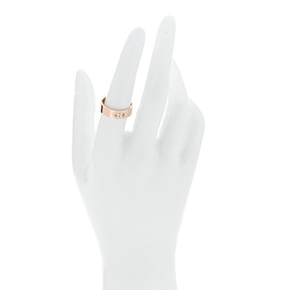 Hermes 18K Rose Gold Diamond PM H D'Ancre Ring 55 7.25 2 of 5