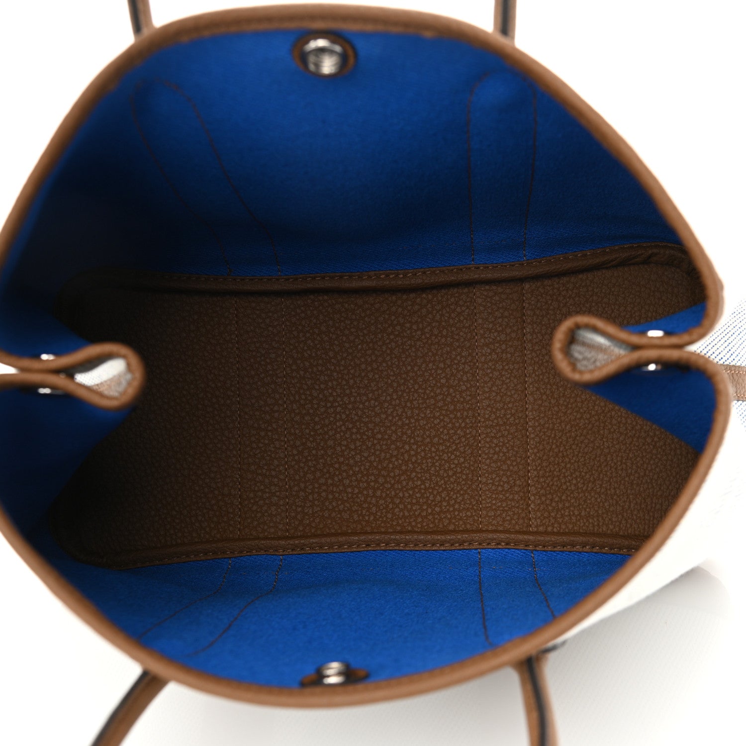 Hermes Twill H Negonda Garden Party 30 TPM Tote Ecru Alezan Bleu Bill 5 of 10