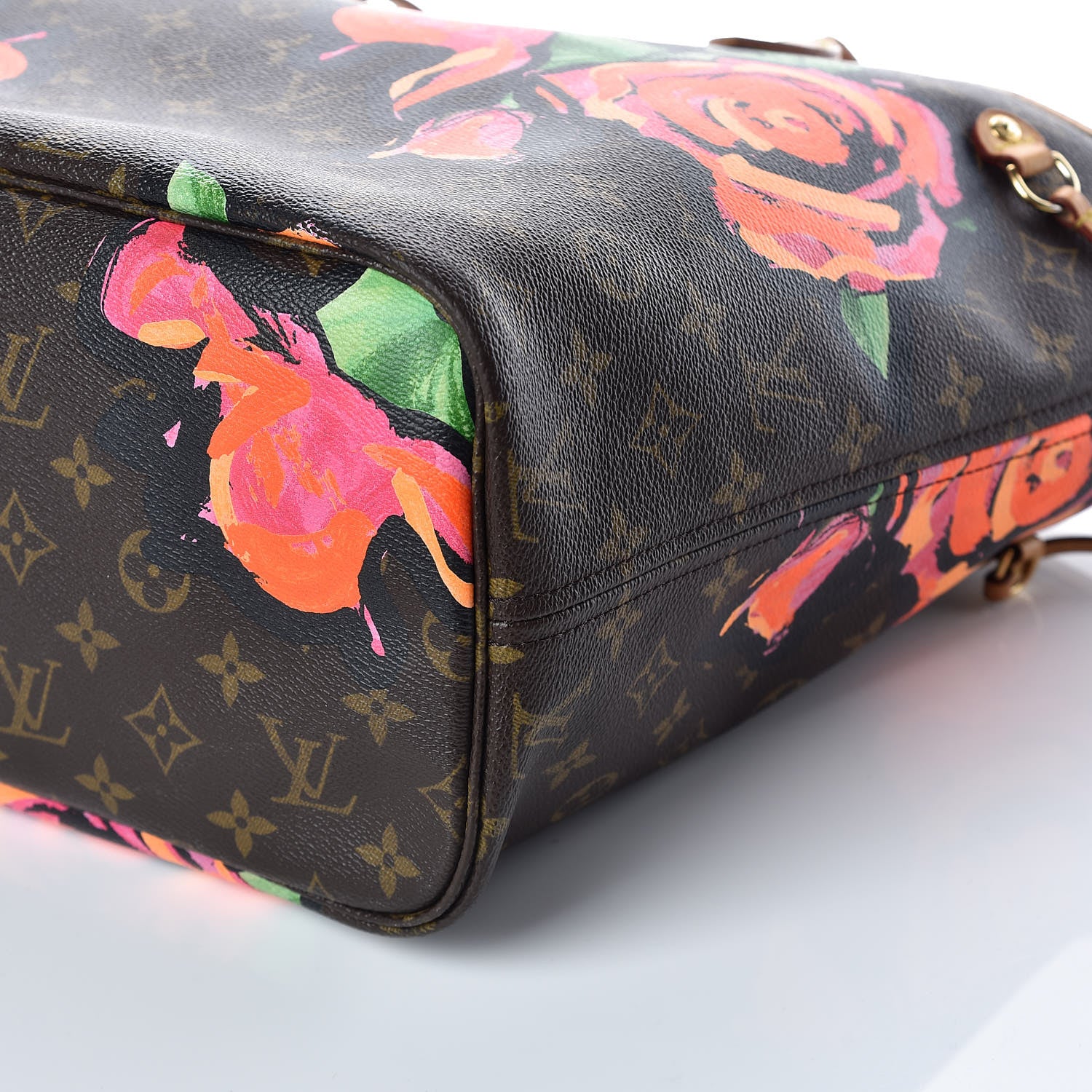 Louis Vuitton Monogram Roses Neverfull MM 6 of 21