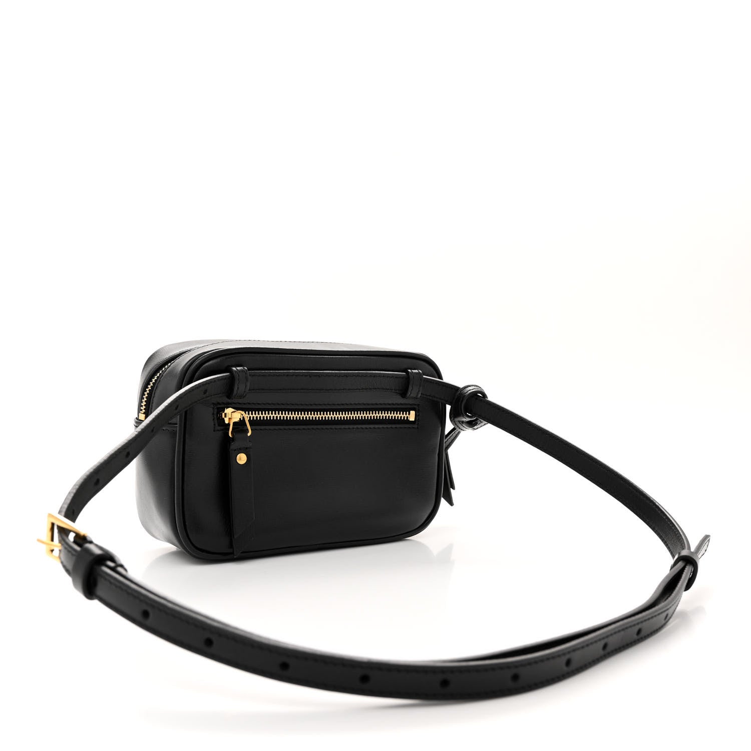 Saint Laurent Calfskin Canvas Monogram Lou Belt Bag Black 3 of 10