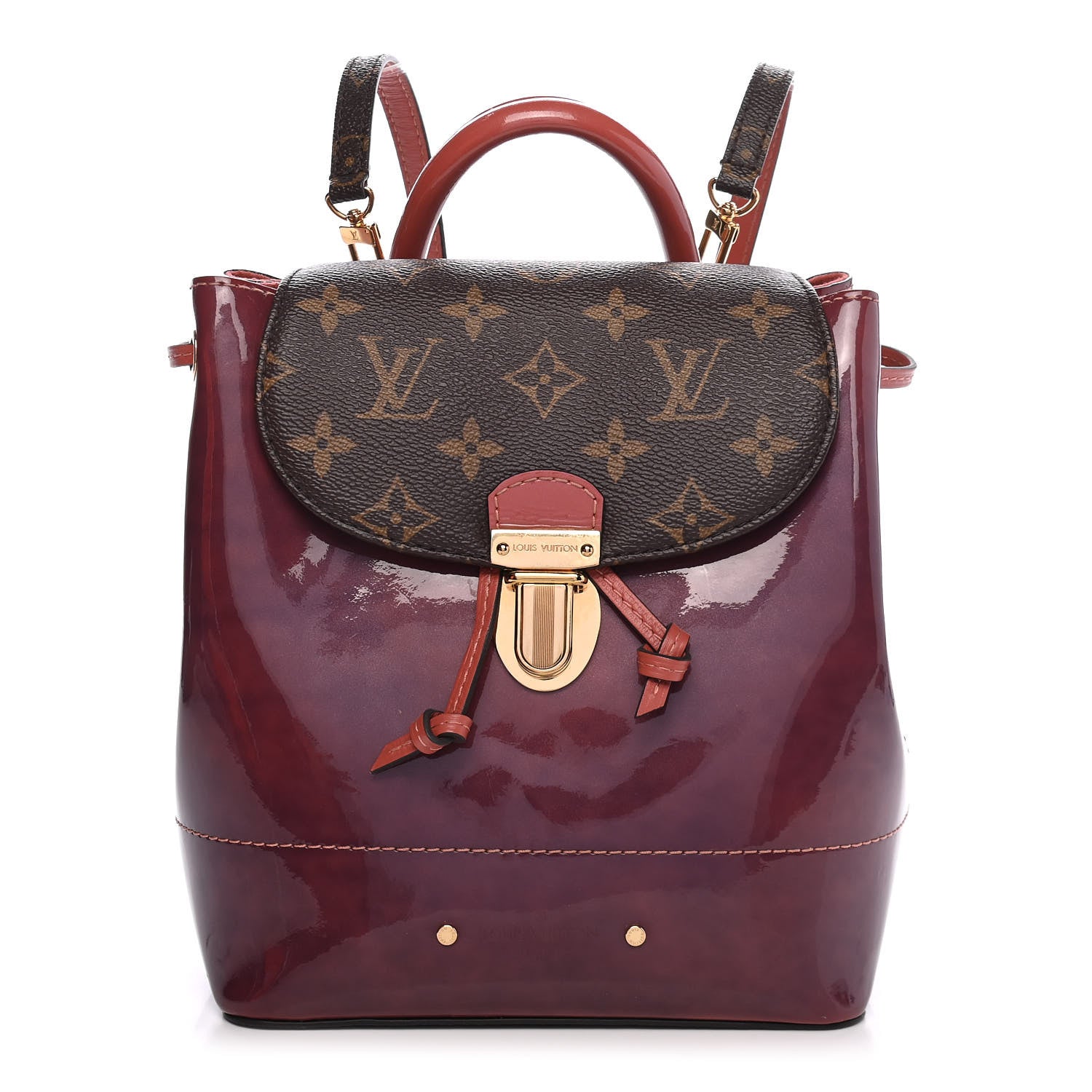 Louis Vuitton Patent Monogram Hot Springs Backpack Vieux Rose 1 of 8
