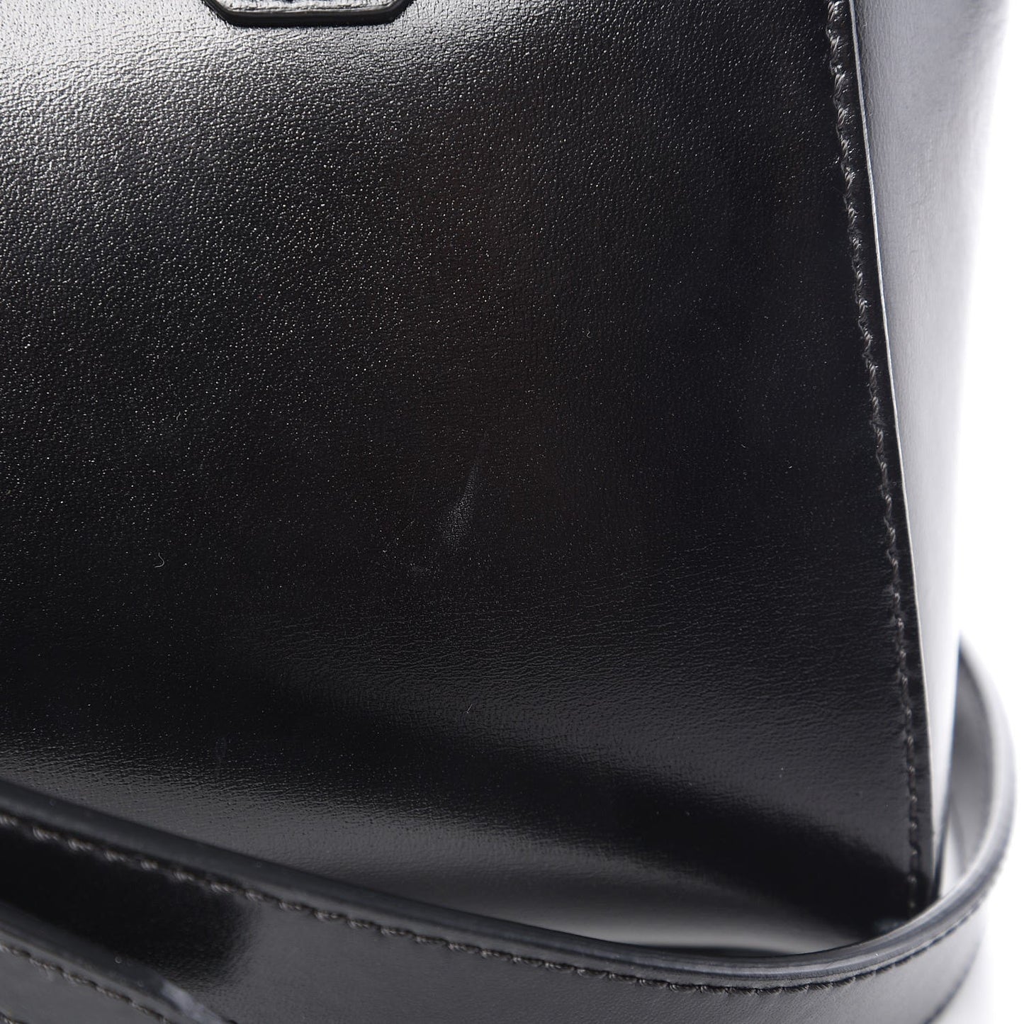 Shiny Lord Calfskin Mini Antigona Black
