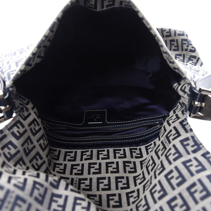 Fendi Zucchino Mama Baguette Navy 5 of 10